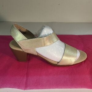 Munro Gold Slingback Heels